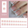 12 Sizes-24 Pcs Press On Nails C1211