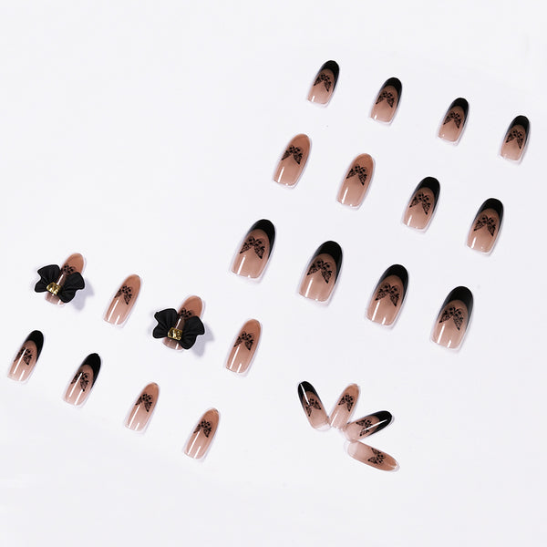 12 Sizes-24 Pcs Press On Nails JP1071