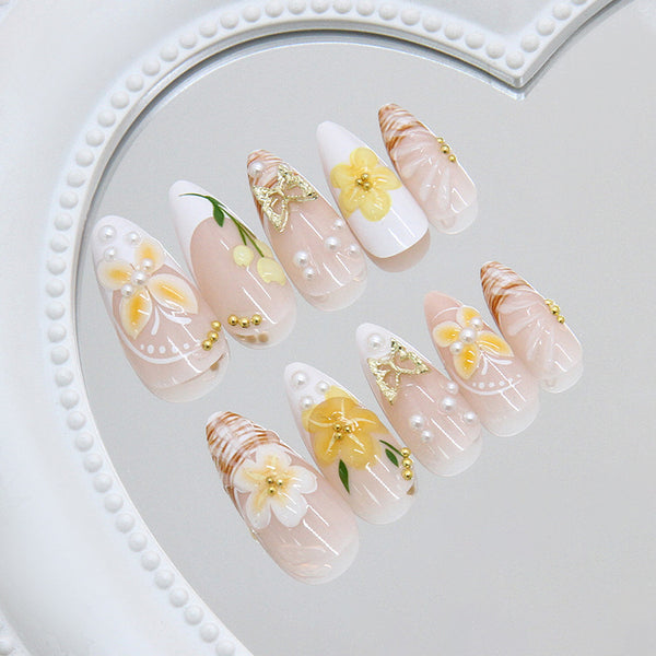 12 Sizes-24 Pcs Press On Nails Z1243