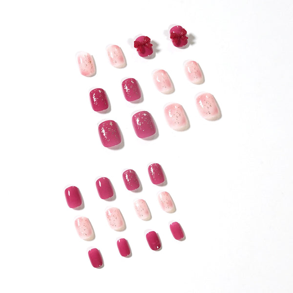 12 Sizes-24 Pcs Press On Nails JP1319