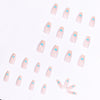 12 Sizes-24 Pcs Press On Nails JP1078