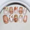 12 Sizes-24 Pcs Press On Nails MY121