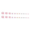 12 Sizes-24 Pcs Press On Nails F100