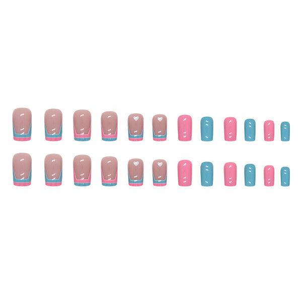 12 Sizes-24 Pcs Press On Nails W1153