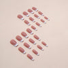 12 Sizes-24 Pcs Press On Nails W1138