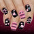 12 Sizes-24 Pcs Press On Nails C1459