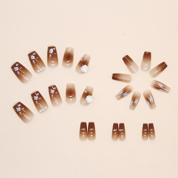 12 Sizes-24 Pcs Press On Nails Z611