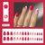 12 Sizes-24 Pcs Press On Nails W1633