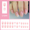 12 Sizes-24 Pcs Press On Nails C1044