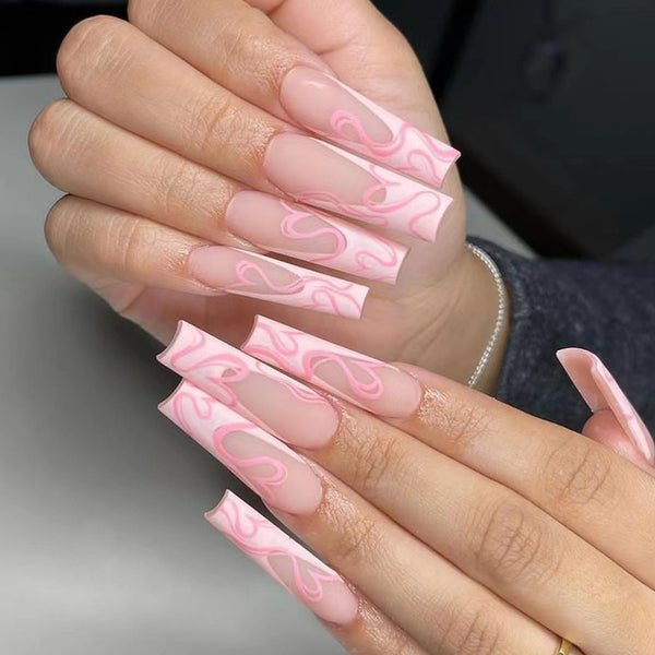 12 Sizes-24 Pcs Press On Nails W347