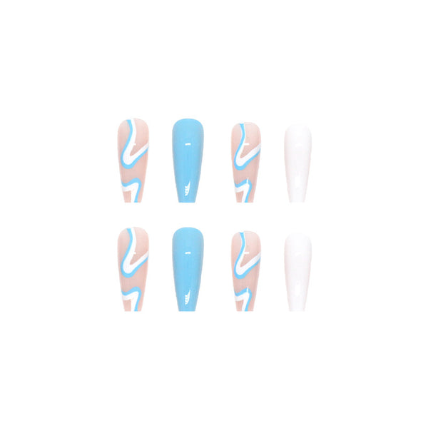 12 Sizes-24 Pcs Press On Nails W199