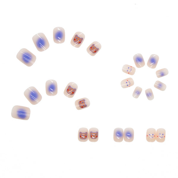12 Sizes-24 Pcs Press On Nails R248