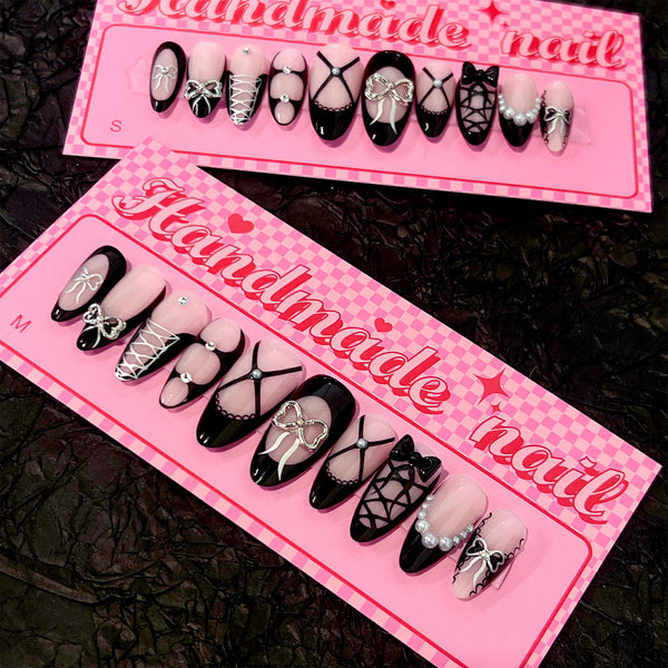 12 Sizes-24 Pcs Press On Nails SP175