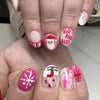12 Sizes-24 Pcs Press On Nails C060