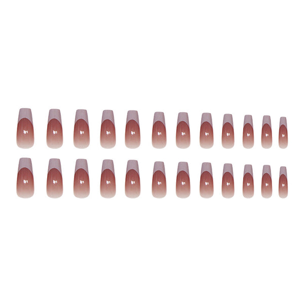 12 Sizes-24 Pcs Press On Nails R909