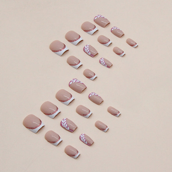 12 Sizes-24 Pcs Press On Nails W564