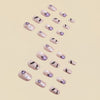 12 Sizes-24 Pcs Press On Nails Y163