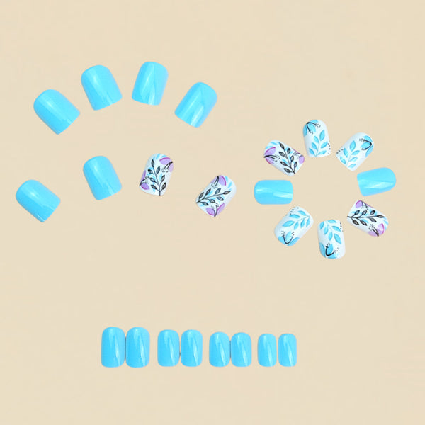 12 Sizes-24 Pcs Press On Nails Y779