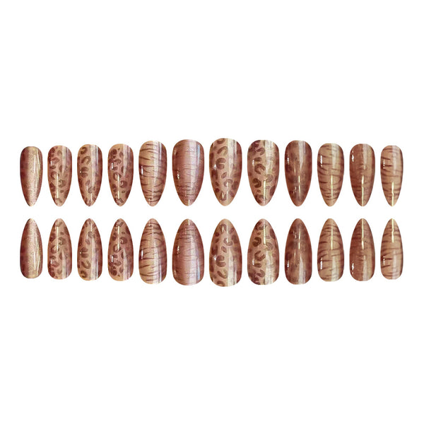 12 Sizes-24 Pcs Press On Nails JB1217