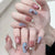 12 Sizes-24 Pcs Press On Nails Z766