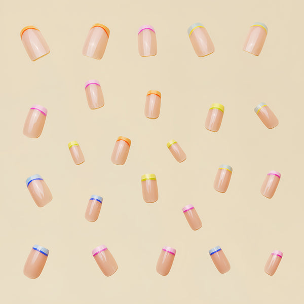 12 Sizes-24 Pcs Press On Nails Y115