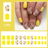 12 Sizes-24 Pcs Press On Nails C909