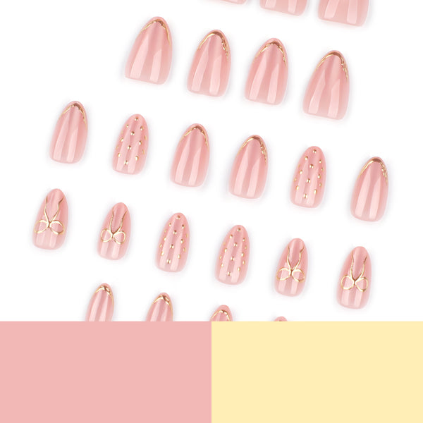 12 Sizes-24 Pcs Press On Nails JP4288