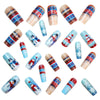 12 Sizes-24 Pcs Press On Nails Y1247