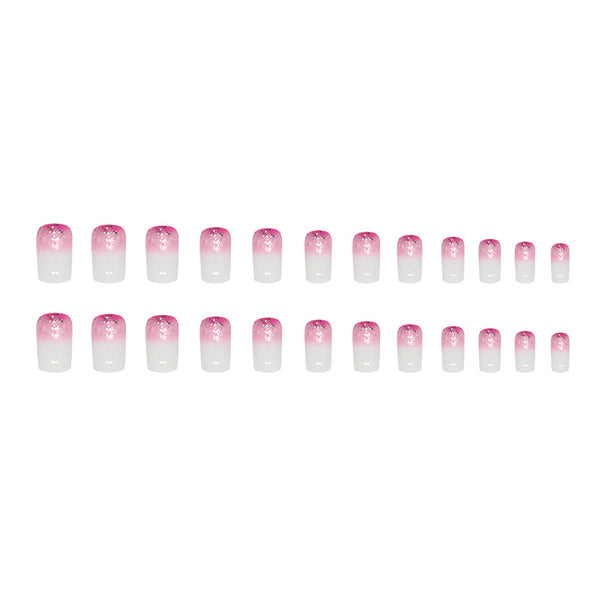 12 Sizes-24 Pcs Press On Nails W1435