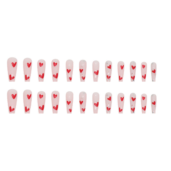 12 Sizes-24 Pcs Press On Nails Z589