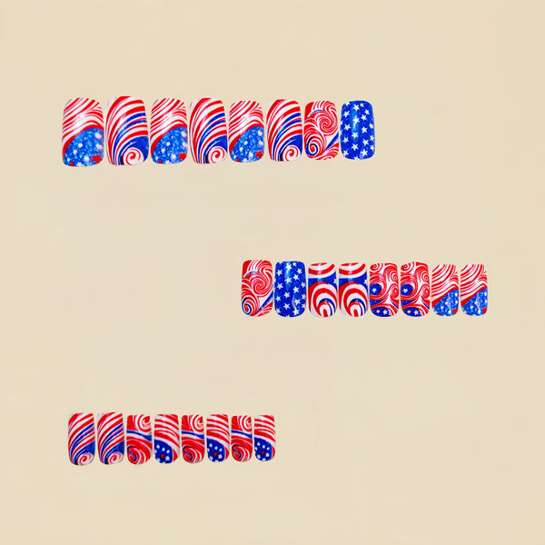 12 Sizes-24 Pcs Press On Nails Y670