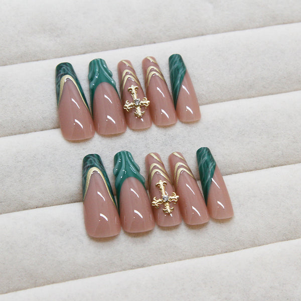 12 Sizes-24 Pcs Press On Nails Z957