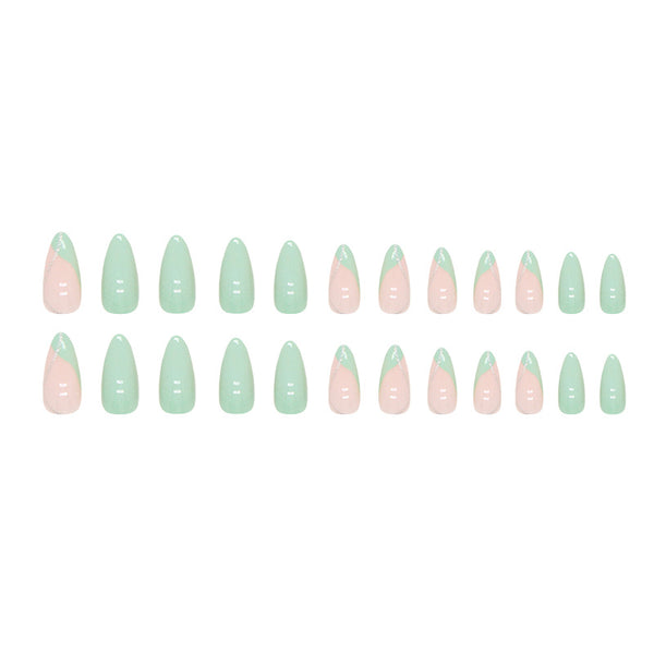 12 Sizes-24 Pcs Press On Nails W622