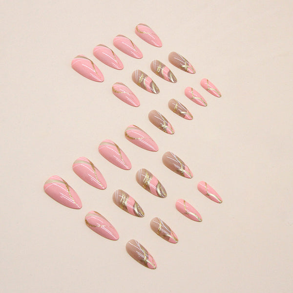 12 Sizes-24 Pcs Press On Nails W459
