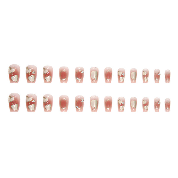 12 Sizes-24 Pcs Press On Nails Z527
