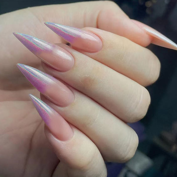 12 Sizes-24 Pcs Press On Nails W1680
