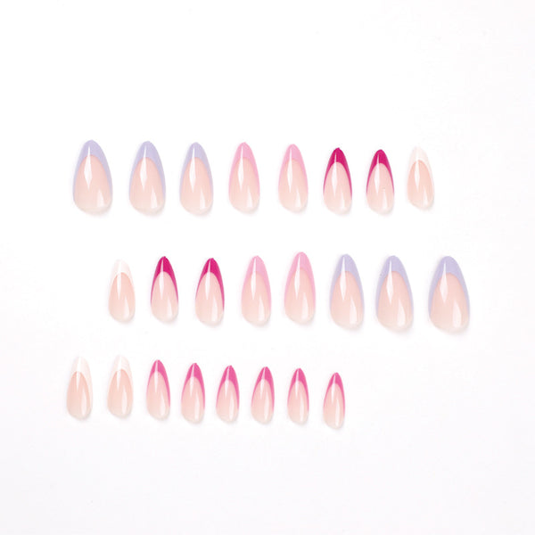 12 Sizes-24 Pcs Press On Nails JP1843