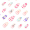12 Sizes-24 Pcs Press On Nails JP4232