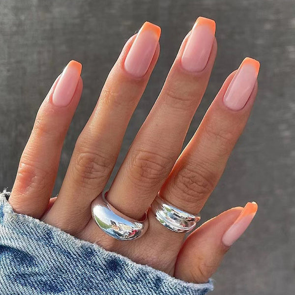 12 Sizes-24 Pcs Press On Nails W113