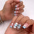 12 Sizes-24 Pcs Press On Nails W1307
