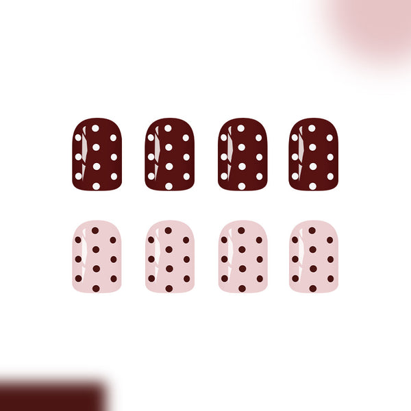 12 Sizes-24 Pcs Press On Nails C1344