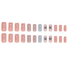 12 Sizes-24 Pcs Press On Nails W1662