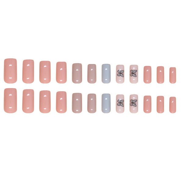 12 Sizes-24 Pcs Press On Nails W1662