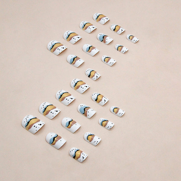12 Sizes-24 Pcs Press On Nails W1476