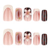 12 Sizes-24 Pcs Press On Nails JP4264