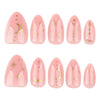 12 Sizes-24 Pcs Press On Nails JP3988