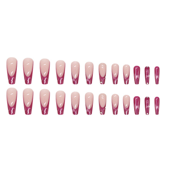 12 Sizes-24 Pcs Press On Nails Z703