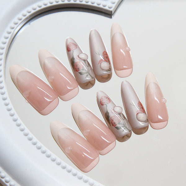 12 Sizes-24 Pcs Press On Nails MY075