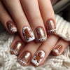12 Sizes-24 Pcs Press On Nails Y1205