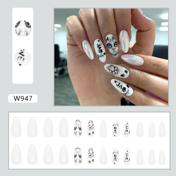 12 Sizes-24 Pcs Press On Nails W947